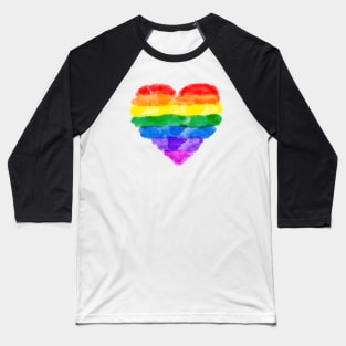 Watercolor heart Baseball T-Shirt